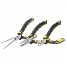 Набір міні плоскогубців і кусачків STANLEY "FatMax®", 3 предметів: міні плоскогубці комбіновані, міні кусачки діагональні, міні плоскогубці з подовженими губками.