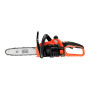 Пила ланцюгова акумуляторна BLACK+DECKER, 18 В, 2 А/год, шина 25 см, ланцюг 3/8 '', 1 акумулятор і зарядний пристрій, швидкість ланцюга 3.50 м/с, вага 3.1 кг, гальмо (0.15 сек)