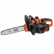 Пила ланцюгова акумуляторна BLACK+DECKER, 36 В, 2.5 А/год, шина 30 см, ланцюг 3/8 '', 1 акумулятор і ЗП, швидкість ланцюга 5.0 м/с, вага 5.21 кг, гальмо (0.15 сек)