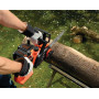 Пила ланцюгова акумуляторна BLACK+DECKER, 36 В, 2.5 А/год, шина 30 см, ланцюг 3/8 '', 1 акумулятор і ЗП, швидкість ланцюга 5.0 м/с, вага 5.21 кг, гальмо (0.15 сек)