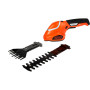 Кущоріз-ножиці акумуляторні (2 в 1) BLACK+DECKER, 7.2 В, 1.2 А/год, довжина ножа 15 см, діаметр гілок 8 мм, 1 акумулятор і зарядний пристрій, вага 0.65 кг