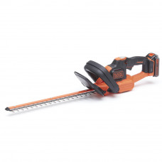 Кущоріз акумуляторний BLACK+DECKER, 18 В, 2 А/год, довжина ножа 45 см, діаметр гілок 18 мм, 1 акумулятор і зарядний пристрій, вага 2.9 кг