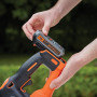 Кущоріз акумуляторний BLACK+DECKER, 18 В, 2 А/год, довжина ножа 50 см, діаметр гілок 18 мм, 1 акумулятор і зарядний пристрій, вага 2.9 кг
