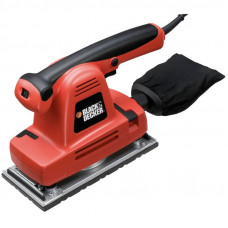 Шліфмашина вібраційна BLACK+DECKER, 310 Вт, 6000-10000 об/хв, 115 х 230 мм, амплітуда 2 мм, вага 4.2 кг, валіза