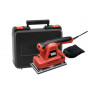 Шліфмашина вібраційна BLACK+DECKER, 310 Вт, 6000-10000 об/хв, 115 х 230 мм, амплітуда 2 мм, вага 4.2 кг, валіза