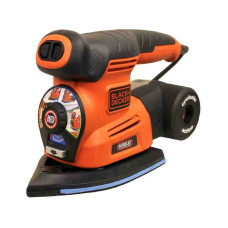 Шліфмашина ексцентрикова BLACK+DECKER, 220 Вт, 125 мм, 8500-13000 об/хв, амплітуда 2 мм, вага 1.9 кг