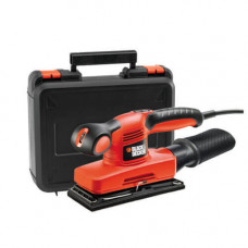 Шліфмашина вібраційна BLACK+DECKER, 240 Вт, 7000-15000 об/хв, 91 х 189 мм, амплітуда 2 мм, вага 2.52 кг, валіза