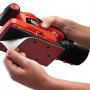 Шліфмашина вібраційна BLACK+DECKER, 240 Вт, 7000-15000 об/хв, 91 х 189 мм, амплітуда 2 мм, вага 2.52 кг, валіза
