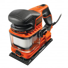 Шліфмашина вібраційна BLACK+DECKER DuoSand, 270 Вт, 5000-13000 об/хв, розмір паперу 115 х 230 мм, вага 1.9 кг