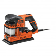 Шліфмашина вібраційна BLACK+DECKER DuoSand, 270 Вт, 5000-13000 об/хв, розмір паперу 115 х 230 мм, валіза, вага 3 кг