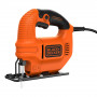 Пила лобзикова мережева BLACK+DECKER, 400 Вт, 3000 ход/хв, максимальна глибина пропилу (дерево) - 65 мм, вага 1.3 кг