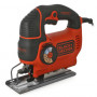 Пила лобзикова мережева BLACK+DECKER, 550 Вт, 1500 - 3000 ход/хв, максимальна глибина пропилу (дерево) - 80 мм, вага 2.1 кг, пластиковий кейс