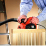 Рубанок мережевий BLACK+DECKER, 650 Вт, ширина стругання 82 мм, вага 3.0 кг, перехідник