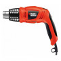 Пістолет гарячого повітря мережевий BLACK+DECKER, 1800 Вт, температура 140-560 °C, вага 0.75 кг, пластиковий кейс