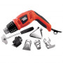 Пістолет гарячого повітря мережевий BLACK+DECKER, 1800 Вт, температура 140-560 °C, вага 0.75 кг, пластиковий кейс