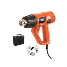 Пістолет гарячого повітря мережевий BLACK+DECKER, 2000 Вт, температура 50-450 / 90-600 °C, вага 0.8 кг, валіза