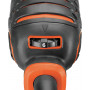 Багатофункціональний інструмент з осцилюючим механізмом BLACK+DECKER з затискною системою Superlok, потужність 280 Вт, регулювання швидкості, швидкість 10.000-22.000 ход/хв, кут коливання 2.8 °, прогумовані вставки,