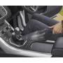 Пилосос автомобільний BLACK+DECKER, 12 В (автомережа),повітряна потужність 8.5 аВт, потужність всмоктування 237 мм/Н2О, повітряний потік 687 л/хв, ємність пилозбірника 310 мл, довжина кабелю 5 м, вага 0.6 кг