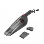 Пилосос автомобільний BLACK+DECKER, 12 В (автомережа),повітряна потужність 8.5 аВт, потужність всмоктування 237 мм/Н2О, повітряний потік 687 л/хв, ємність пилозбірника 310 мл, довжина кабелю 5 м, вага 0.6 кг