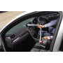 Пилосос автомобільний BLACK+DECKER 12 В (автомережа), повітряна потужність 12,5 аВт, повітряний потік 1060 л/хв, сила всмоктування 400 мм водяного стовпця, ємність пилозбірника 440 мл, довжина кабелю 5 м, вага 1.5 кг