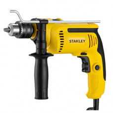 Дриль мережевий STANLEY, ударний, 700 Вт, 20 Нм, 2900 об/хв, 49300 уд/хв, патрон 13 мм, кількість швидкостей - 1, вага 1.9 кг, багатопозиційна бічна рукоять