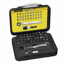 Набір біт STANLEY "Expert", Torx, Philips, Pozidriv, Ph2, Ph3, Pz2, Pz3, T10, T25, T30, T40, L = 25 мм, 32 од, пластикова коробка