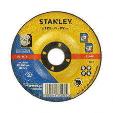 Круг шліфувальний STANLEY, чорний/кольоровий метал, 125 x 6 х 22.23 мм