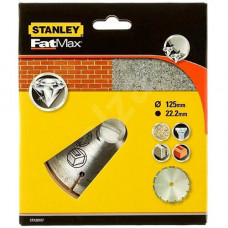 Диск алмазний STANLEY, стяжка/камінь/цегла/штучний камінь/бетон, 125 х 22.2 мм