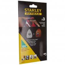 Сітка шліфовальна STANLEY, 100 х 165 мм, 3 листа, зернистість 120 мкм для KA280, BEW200, картон