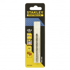 Свердло по металу STANLEY FATMAX, діаметр 4.5 мм, загальна довжина 80 мм, робоча довжина 47 мм, метал, деревина, пластик, промислове, 1 од