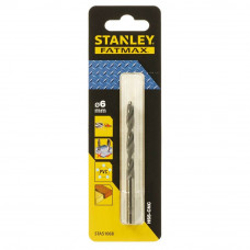 Свердло по металу STANLEY FATMAX, діаметр 6 мм, загальна довжина 93 мм, робоча довжина 57 мм, метал, деревина, пластик, промислове, 1 од