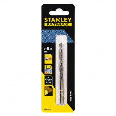 Свердло по металу STANLEY FATMAX, діаметр 6.5 мм, загальна довжина 101 мм, робоча довжина 63 мм, метал, деревина, пластик, промислове, 1 од
