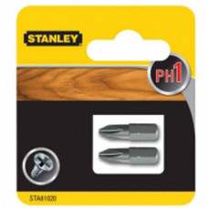 Набір біт STANLEY, одностороння, Philips, Ph1, L = 25 мм, 2 од, блістер