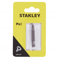 Біта STANLEY, одностороння, Pozidriv, Pz2, L = 50 мм, 1 од, блістер