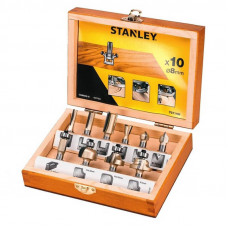 Набір фрез STANLEY TCT діаметр хвостовика 8 мм, в наборі 10 од