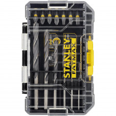 Набір біт і свердел STANLEY FatMax, Phillips, Pozidriv, Torx, Pz1, Pz2, Ph1, Ph2, T20, T25, T30, L= 25, 50 мм, 19 од, пластиковий кейс