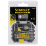 Набір біт STANLEY FatMax, Pozidriv, Pz1, Pz2, Pz3, L = 50 мм, 10 од, пластиковий кейс