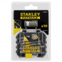 Набір біт STANLEY FatMax, Torx, T10, T15, T20, T25, T30, Т40, L = 50 мм, 10 од, пластиковий кейс