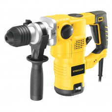 Перфоратор мережевий STANLEY, SDS-Plus, 1250 Вт, 3 режими, 3.2 Дж, 3 режими, 0-4100 уд/хв, 0-850 об/хв, валіза, вага 5.4 кг