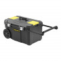 Ящик STANLEY "ESSENTIAL CHEST", 665 x 404 x 344 мм, обсяг 50 л, пластиковий, колеса і телескопічна ручка, вантажепід’ємність 40 кг