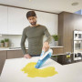 Пилосос акумуляторний BLACK+DECKER Wet+Dry, 10.8 В Li-ion, ємність акумулятора 1.5 А/год, потужність всмоктування 395 мм/Н2О, повітряний потік 735 л/хв, ємність пилозбірника 500/240 мл, вага 0.9 кг