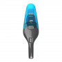 Пилосос акумуляторний BLACK+DECKER, 7.2 В Li-ion, ємність акумулятору 1.5 А/год, 15.5 аВт, потужність всмоктування 334 мм/Н2О, повітряний потік 837 л/хв, ємність пилозбірника 385 мл, вага 0.67 кг