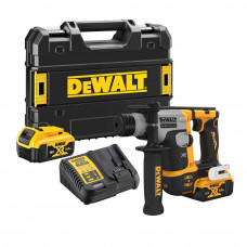 Перфоратор акумуляторний безщітковий DeWALT, SDS PLUS, 18 В XR Li-ion, 2 режими, 1.4 Дж, 0-1060 об/хв, 0-4980 уд/хв, 2 акумулятори 5 А/год, зарядний пристрій, валіза, вага 1.8 кг