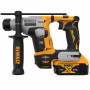 Перфоратор акумуляторний безщітковий DeWALT, SDS PLUS, 18 В XR Li-ion, 2 режими, 1.4 Дж, 0-1060 об/хв, 0-4980 уд/хв, 2 акумулятори 5 А/год, зарядний пристрій, валіза, вага 1.8 кг