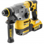 Перфоратор акумуляторний безщітковий DeWALT, SDS-Plus, 18 В, 2.8 Дж, 3 режими, 0-4480 уд/хв, 980 об/хв, валіза, вага 3.6 кг