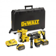 Перфоратор акумуляторний безщітковий DeWALT, SDS-Plus, 54 В XR FLEXVOLT, 3.5 Дж, 0-4480 уд/хв, валіза, вага 3.7 кг