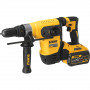Перфоратор акумуляторний безщітковий DeWALT, SDS-Plus, 54 В XR FLEXVOLT 3 А/год, 3 режими, 4.5 Дж, 0-725 об/хв, 0-4200 уд/хв, 2 акумулятори, зарядний пристрій, валіза, вага 5.2 кг