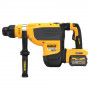 Перфоратор акумуляторний безщітковий DeWALT, SDS MAX, 54 В XR FLEXVOLT 3 А/год, 2 режими, 13.3 Дж, 177-355 об/хв, 1350-2705 уд/хв, 2 акумулятори, зарядний пристрій, валіза, вага 8.5 кг