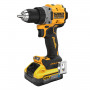 Набір з двох інструментів безщіткових DeWALT, 18 В XR Li-ion 5 А/год, вага 10 кг, 2 акумулятори PowerStack 5 А/год, зарядний пристрій, TSTAK