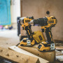 Набір з двох інструментів безщіткових DeWALT, 18 В XR Li-ion, 2 А/год, вага 5.9 кг, валіза, 2 акумулятори і зарядний пристрій